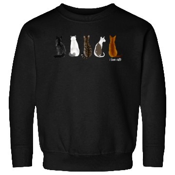 Discover I Love Cats For Cat Sweatshirts