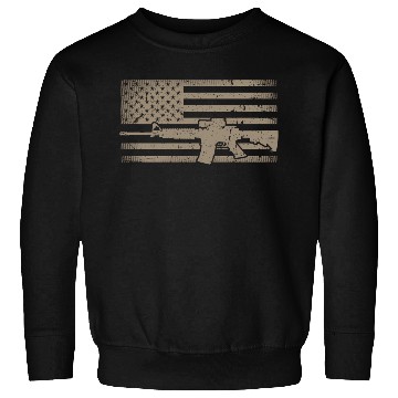 Discover Distressed American Flag Ar15 For Gun Ar15 Sweatshirts