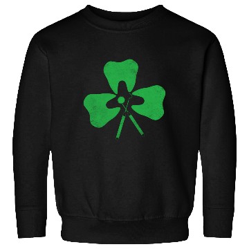 Discover Dental Hygienist St PatricDay Shamrock Tooth Denti Sweatshirts