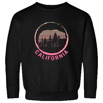 Discover California State Bear Camping Nature Hiking Trip Sweatshirts