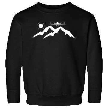 Discover Biplane Mountains Sun Sweatshirts