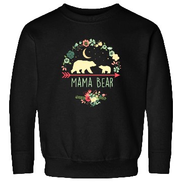 Discover Floral Mama Bear With 1 Cub Sweatshirts