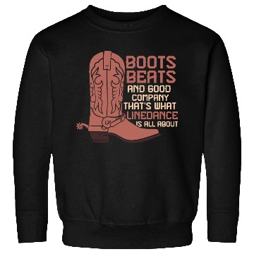 Discover Line Dance Boots Beats Good Company Country Music Sweatshirts