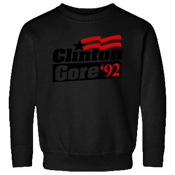 Discover Clinton Gore '92 Bill Clinton President Sweatshirts