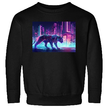 Discover Futuristic Tiger Sweatshirts