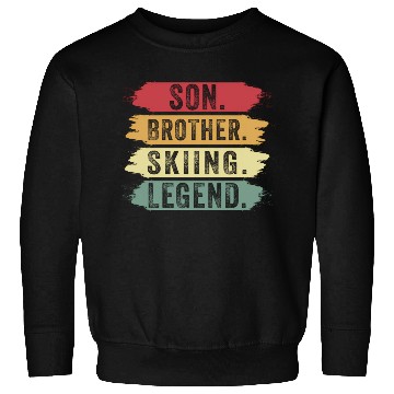 Discover Son Brother Skiing Legend Best Skiing Gaming Sweatshirts