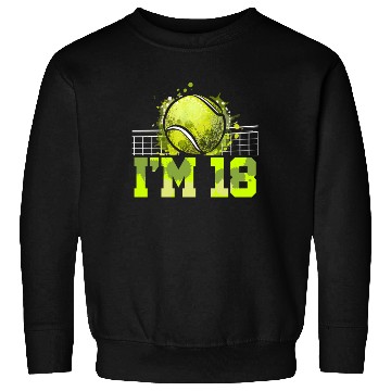 Discover I'm 18 Racket Sports Tennis Player Teen 18th Sweatshirts