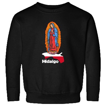 Discover Virgen De Guadalupe With Hidalgo Mexico Sweatshirts