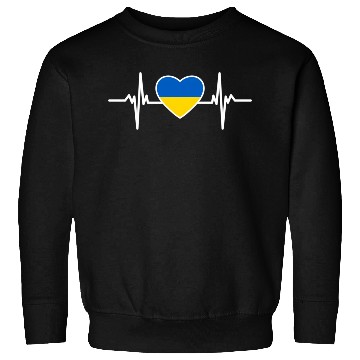 Discover Ukraine Ukraine Flag Heart Beat Ukraine Sweatshirts