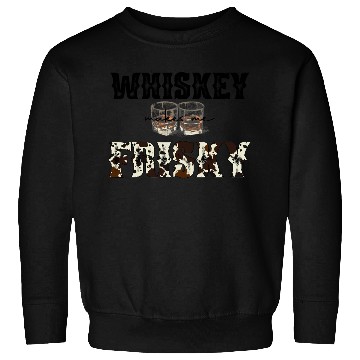 Discover Country Western Leopard Whiskey Makes Me Frisky Sweatshirts