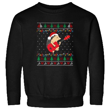 Discover Hedgehog Ugly Ukulele Family Sweatshirts