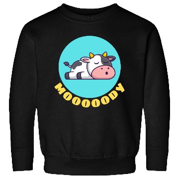 Discover Moody Cow | Cow Pun Sweatshirts