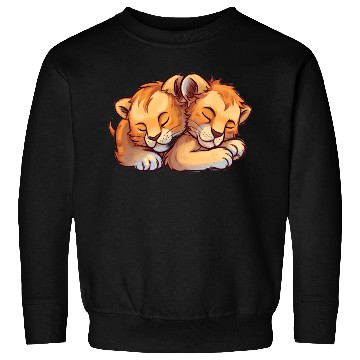 Discover Sleeping Lion Cubs Sweatshirts