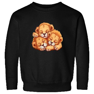 Discover Sleeping lion cubs Sweatshirts