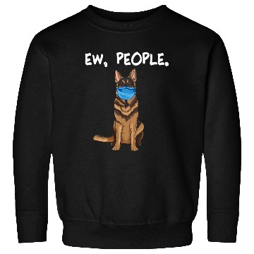 Discover German Shepherd Ew People Dog Wearing Face Sweatshirts