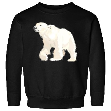 Discover Polar Bear Arctic Animal Realistic Sweatshirts