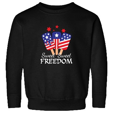 Discover Sweet Freedom Icream 4th July America Flag Sweatshirts