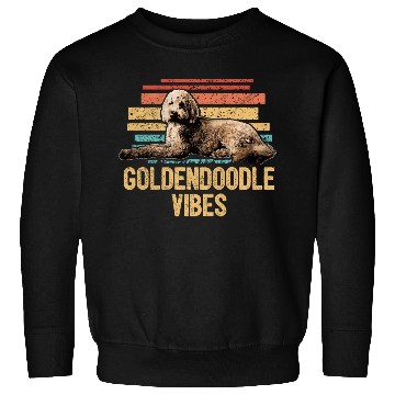 Discover Goldendoodle Vibes Cute Dog Mom Doodle Dog Dad Sweatshirts