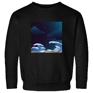 Discover Nice overnight waves Sweatshirts