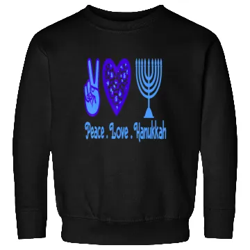 Discover Peace Love Hanukkah 2021 Jewish Menorah Hanukkah C Sweatshirts