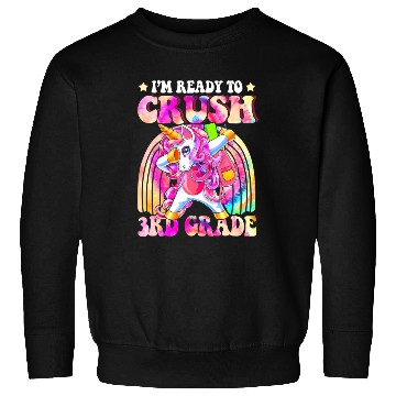 Discover Unicorn 3rd Grade Back To School First Day Tie Dye Sweatshirts