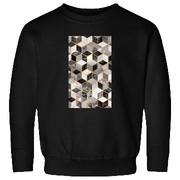 Discover Soft Cube Black Sweatshirts