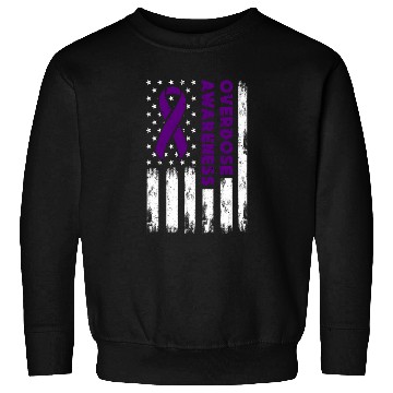 Discover Overdose Awareness Flag Purple Ribbon Addiction Sweatshirts