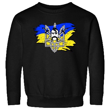 Discover Ukraine Flag Cossack Warrior Ukrainian Tryzub Sweatshirts