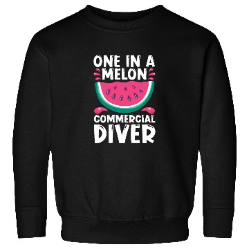 Discover Diving Diver Melon Commercial Diving Sweatshirts