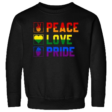 Discover Peace Love Pride Lgbtq Sweatshirts
