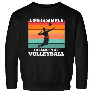Discover Volleyball Player Motif Sweatshirts