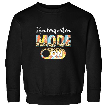 Discover Tie Dye Back To School Kindergarten Mode On Leopar Sweatshirts
