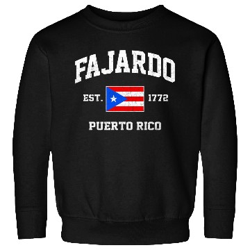 Discover Fajardo Puerto Rico Boricua Flag Athletic Style Sweatshirts