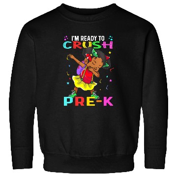 Discover pre k hello pre-k first day back to school Melanin Sweatshirts
