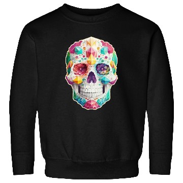 Discover Jeweled Sugar Skull Sweatshirts