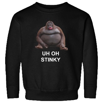 Discover Uh Oh Stinky Poop Le Monke Meme Sweatshirts