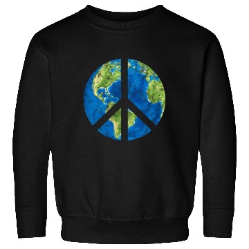 Discover Peace On Earth World Peace Sign Sweatshirts