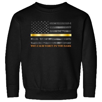 Discover Dispatcher - Thin Yellow Gold Line 911 Emergency Sweatshirts