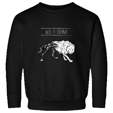 Discover Freki Geri Wolf Odin Wotan Nordic God Valhalla Sweatshirts