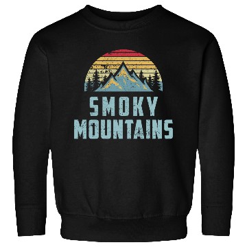 Discover Retro Great Smoky Mountains National Park Sweatshirts