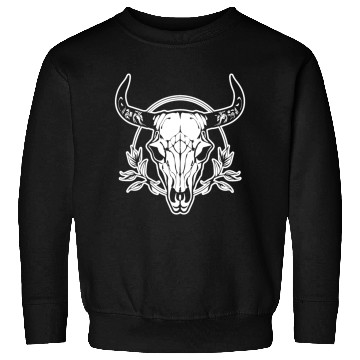 Discover Cow Skull Boho Sweatshirts