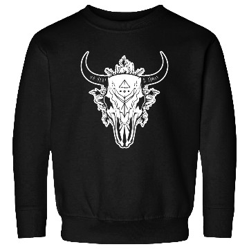 Discover Cow Skull Boho Sweatshirts