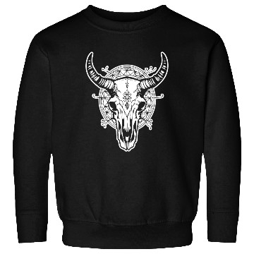 Discover Cow Skull Boho Sweatshirts