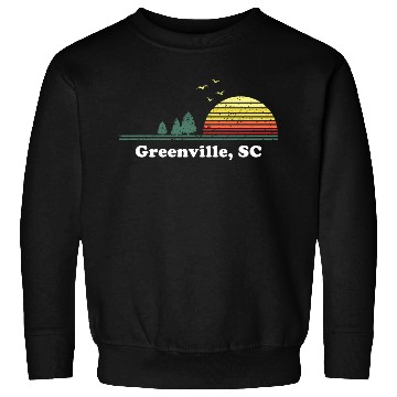 Discover Greenville South Carolina Home Print Sweatshirts