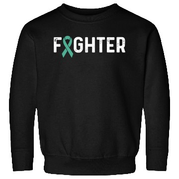 Discover Ovarian Cancer Awareness Products Teal Ribbon Sweatshirts