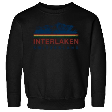 Discover Switzerland Interlaken Swiss Mountain Climbing Sweatshirts