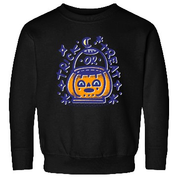 Discover Trick Or Treat Halloween Pumpkin Sweatshirts