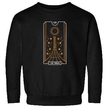 Discover The Moon Black Tarot Card Occultism Devil Gothic Sweatshirts