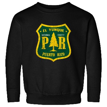 Discover El Yunque National Forest Puerto Rico Shield Look Sweatshirts