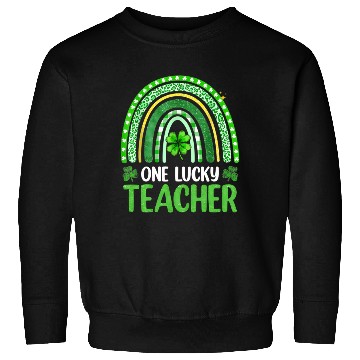 Discover One Lucky Teacher Rainbow St Patrick’S Day Sweatshirts